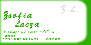 zsofia lacza business card